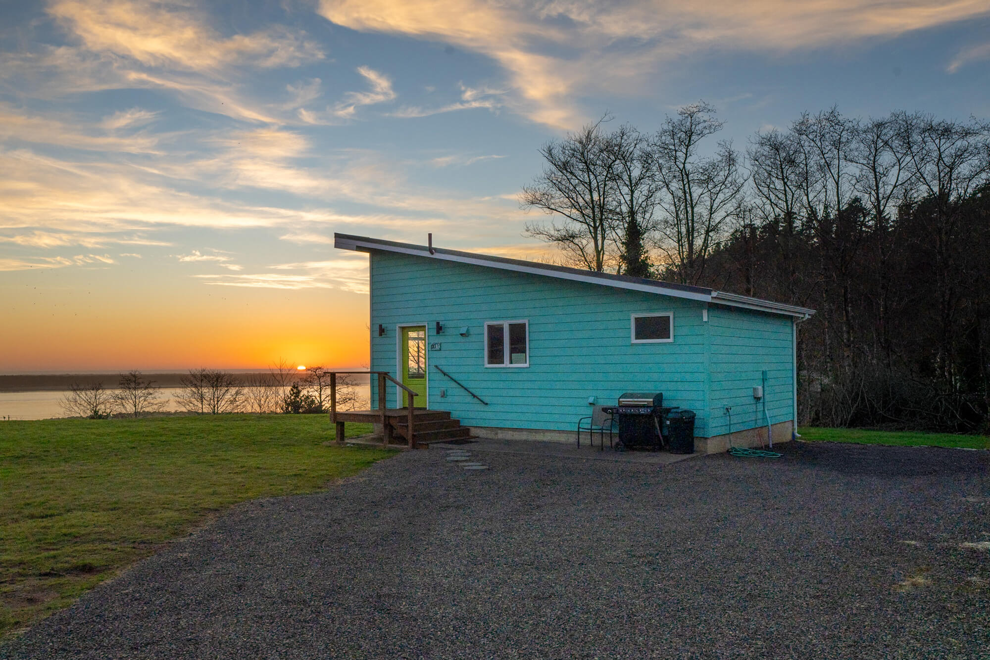 Bayview Cabin Netarts Oregon Sunset